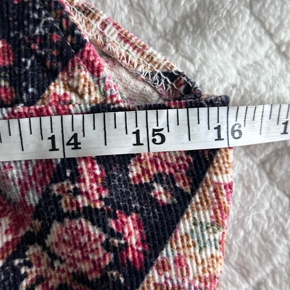 ⭐️ Made in California Vintage Printed Corduroy Sleeveless Top Size 7 - Picture 6 of 9